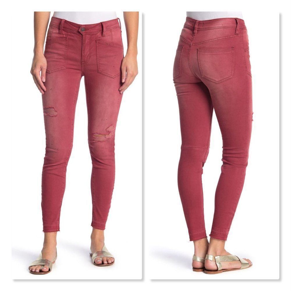 Free People Ivy Mid Rise Skinny Jeans sz 24